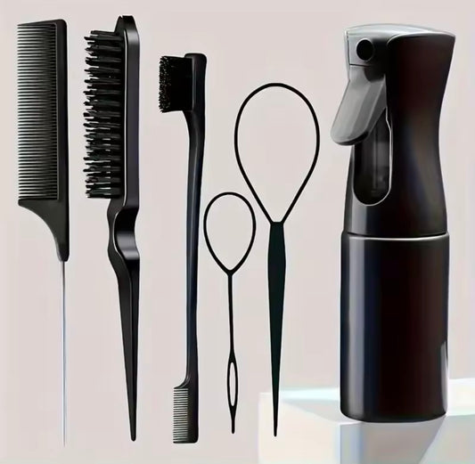 Kit Styling Capelli Completo - 6 Spazzole+ 2 Pettini + Brush Professionale